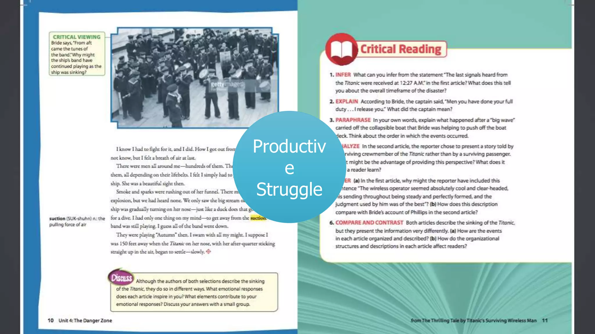 Productiv
e
Struggle
 