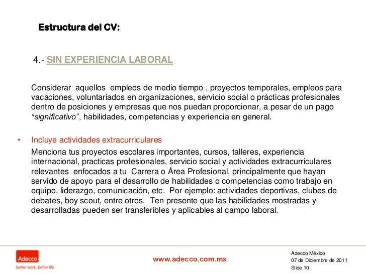 Ejemplos De Objetivos En Un Cv - Colección de Ejemplo