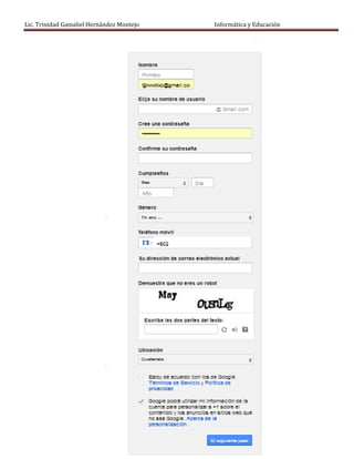 Lic. Trinidad Gamaliel Hernández Montejo   Informática y Educación
 