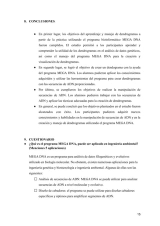Mega Dna Program ELABORACIÓN DE DENDROGRAMAS A PARTIR DE ARTÍCULOS CIENTÍFICOS ...