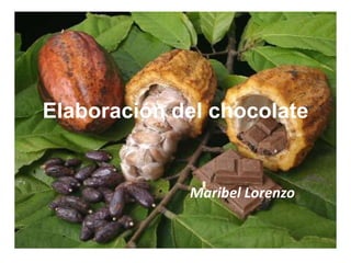 Elaboración del chocolate Maribel Lorenzo 
