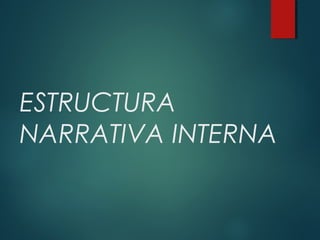 ESTRUCTURA
NARRATIVA INTERNA
 