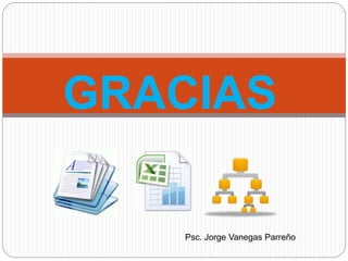 GRACIAS
Psc. Jorge Vanegas Parreño
 