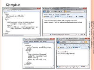 Ejemplos:
190
Elaboró:GuadalupeAngelesMata.
MaríaVictoriaCortesGómez.
AlmendraCabreraHernández
 