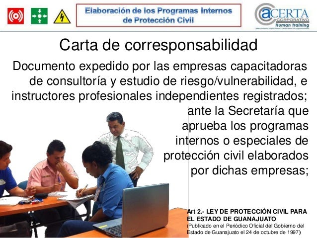 Elaboración de programas internos de protección civil