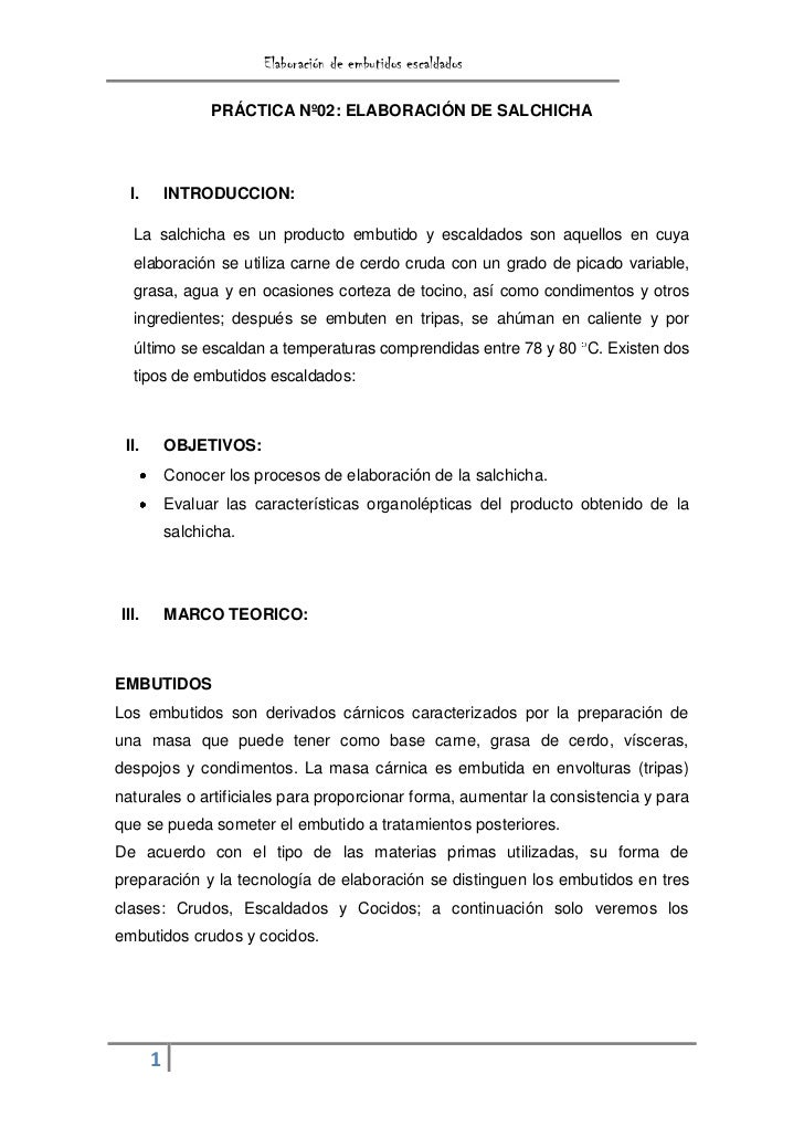 Elaboración de salchicha