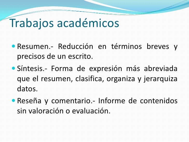 Elaboración de trabajos escritos