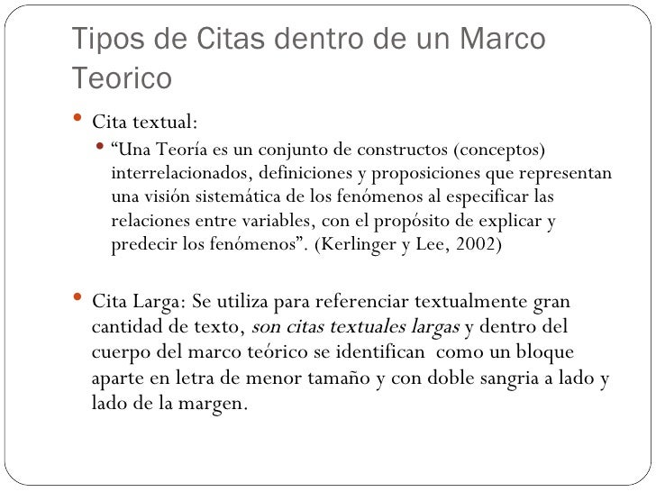Elaboración De Un Marco Teorico