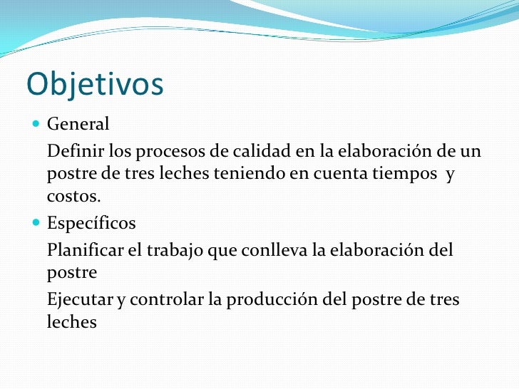 Elaboración de un postre de tres leches pps