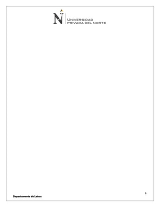 6 
Departamento de Letras 
 