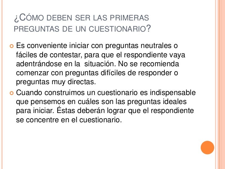 preguntas faciles de una entrevista elaboracion de cuestionarios y entrevista preguntas faciles de una entrevista elaboracion de cuestionarios y entrevista