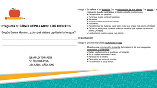 EJEMPLO TOMADO
DE PRUEBA PISA
LIBERADA, AÑO 2000
 