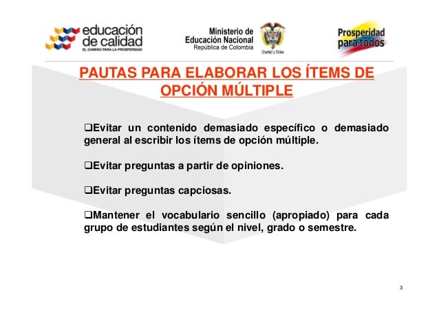 preguntas capciosas de opcion multiple elaboracion de items tipo icfes preguntas capciosas de opcion multiple elaboracion de items tipo icfes