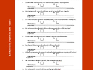 Ejemplos de preguntas para jueces 