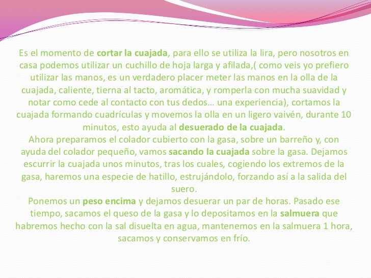 Elaboracion del queso de cabra 3° Elaboracion del queso de cabra 3°
