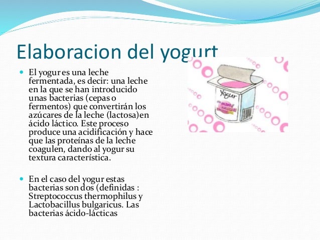 Elaboracion del yogurt