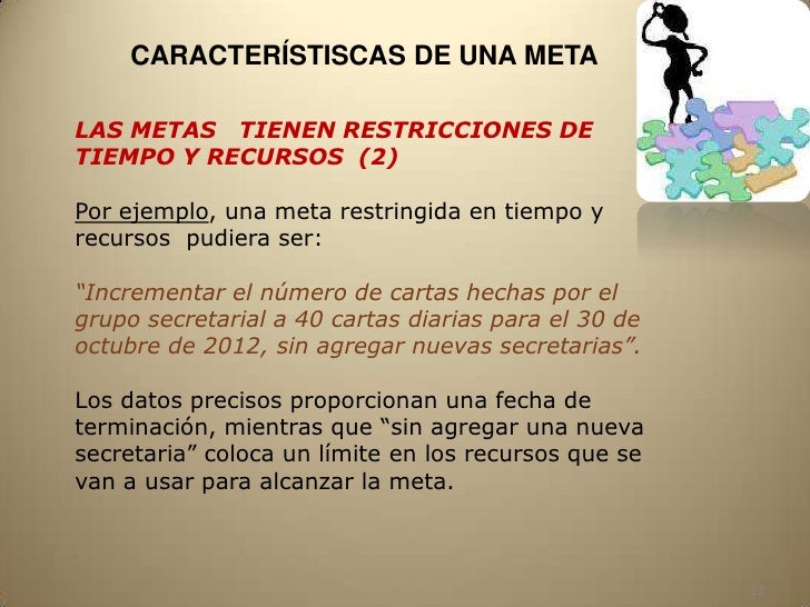 Elaboracion De Metas - 