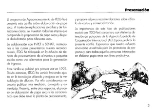 Elaboracion de papa seca