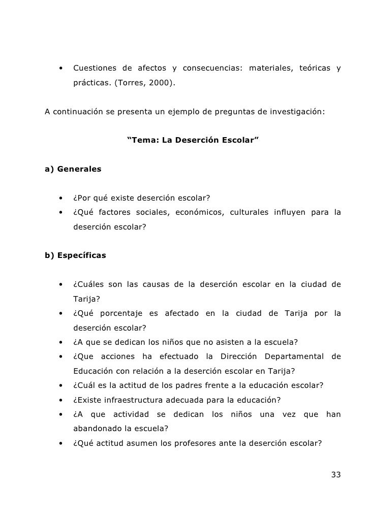 preguntas de investigacion sobre la desercion escolar dise 209 o de proyectos preguntas de investigacion sobre la desercion escolar dise 209 o de proyectos