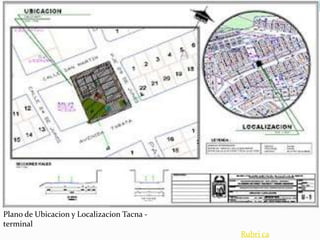 Plano de Ubicacion y Localizacion Tacna -
terminal
                                            Rubri ca
 