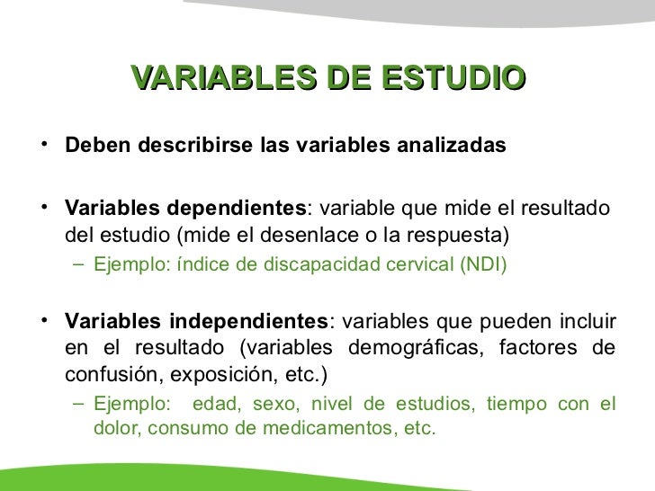 Ejemplo De Variables En Un Proyecto De Investigacion Compartir Ejemplos