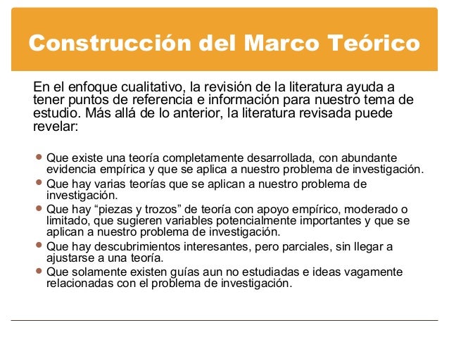 Elaboracion marco teorico