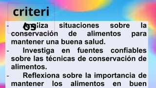 conservacion de alimentos ciencia y tecnologia | PPTX