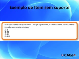 Exemplo de Item sem suporte 