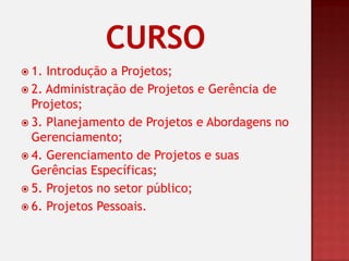 Elaboração de Projetos - Aulas 1 e 2