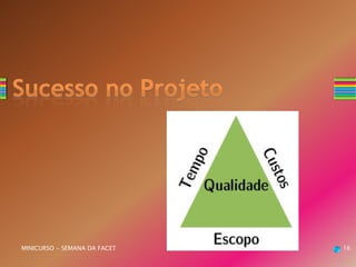 MINICURSO - SEMANA DA FACET 16
 