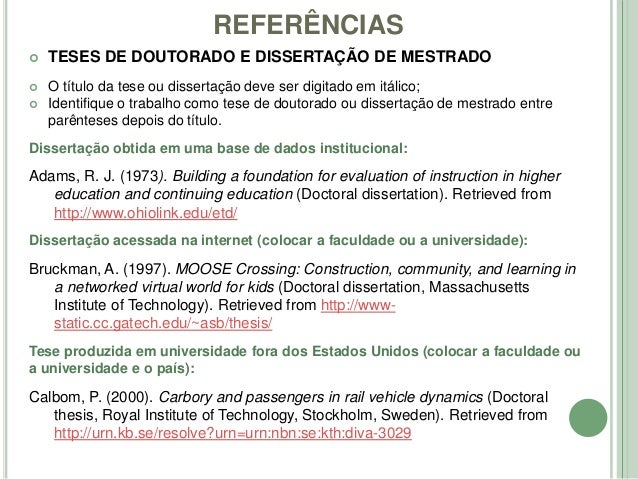 Tese de mestrado bases de dados