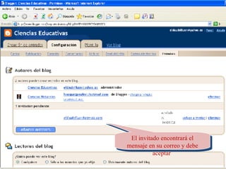 El invitado encontrará el mensaje en su correo y debe aceptar  