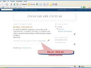 Da un  click en comentarios 