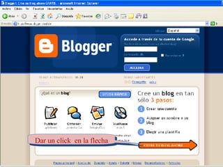 Dar un click  en la flecha 