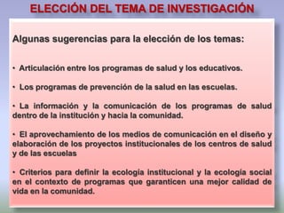 PROPÓSITO DE UN PROYECTO FINAL