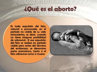 ¿Qué es el aborto?