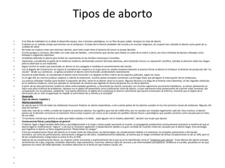 Tipos de abortoSi la falta de viabilidad no se debe al desarrollo escaso, sino a lesiones patológicas, en un feto de peso viable, tampoco se trata de abortoEl aborto es un método simple que termina con el embarazo. A través de la historia alrededor del mundo y en muchas religiones, las mujeres han utilizado el aborto como parte de su cuidado de salud.No todas las mujeres creen que está bien abortar, pero toda mujer tiene el derecho de tomar su propia decisión. Escritos griegos y romanos, describen con toda clase de detalles , instrumentos que servían para dilatar el cuello de la matriz o útero, así como infinidad de plantas utilizadas como brebajes y ungüentos abortivos.Aristóteles defendía el aborto para limitar los nacimientos en las familias numerosas o humildes.Hipócrates, considerado el padre de la medicina moderna, demostraba conocer fórmulas abortivas, pero haciendo honra a su reputación científica, llamaba la atención sobre los riesgos para la salud que su uso implicaba.Según Ciceron la madre que practicaba un aborto no era castigada si mediaba el consentimiento del marido.Con la llegada del Cristianismo no mejoró la consideración respecto a la mujer pero en cambio empeoró bastante la postura frente al aborto al introducir el derecho de protección del “no nacido”. Desde sus comienzos , la Iglesia consideró el aborto como homicidio condenándolo severamente.Durante la Edad Media, se consideraba el eborto como homicidio o lo dejaban al libre criterio de los expertos judiciales, según los casos.En el siglo XIX, las normas jurídicas respecto a, aborto se endurecen, muchos países europeos comienzan a promulgar leyes que persiguen la Interrupción de los embarazos.Los aztecas utilizaban hierbas para facilitar la expulsión del feto, tanto en el aborto como en el parto. Algunas técnicas a lo largo de la historia como abortivas, se han seguidio utilizando en la medicina moderna, como por ejemplo el cornezuelo de centeno que ingerido en forma de granos era un eficaz abortivo.A partir de los descubrimientos modernos sobre enfermedades genéticas, y mezclando los hechos conocidos con muchas sugerencias puramente hipotéticas, se vienen planteando ya hace unos años multitud de problemas, siempre con el objeto de presentarlo como justificación cierta de aborto. Lo que representa estas pretensiones de suprimir vidas humanas, por comparación con la eutanasia, señalando “una fuerte diferencia: el objeto de la eutanasia es ahorrar sufrimiento que parece innecesario al enfermo, mientras que el objeto de la eliminación de un niño incapacitado es impedir el sufrimiento de su familia y la sociedad”.Desarrollo.Tipos de aborto. Capítulo 1.Aborto espontáneo:Se calcula que el 25% de todos los embarazos humanos finalizan en aborto espontáneo, y tres cuartas partes de los abortos suceden en los tres primeros meses de embarazo. Algunas ¡He aquí los hechos!Cada año, más de un millón y medio de mujeres se practican abortos. Eso significa que más de 4.000 niños aún no nacidos son matados legalmente cada día. Para muchos, el aborto parece ser la decisión correcta en el momento. Pero a estas mujeres casi nunca se les cuentan los posibles efectos físicos y psicológicos que pueden arrastrar como secuela para el resto de sus vidas."El tormento mental que sentiría al saber que había matado a mi bebé... ojalá alguien me lo hubiera advertido", declaró una mujer que abortó.Consecuencias físicas y psicológicas en generalEl aborto, legal o ilegal también daña física y psicológicamente a la mujer y hasta puede acarrearle la muerte. La propaganda proabortista continuamente proclama la mentira de que el aborto legal es módicamente “seguro”, y de que es necesario legalizarlo o despenalizarlo debido a la gran cantidad de muertes maternas causadas por el aborto ilegal. Esta estrategia para legalizar el aborto se llama engañosamente "Maternidad sin riesgos".Entre las complicaciones físicas del aborto en la mujer están las infecciones, las hemorragias, las complicaciones debido a la anestesia, las embolias pulmonares o del liquido amniótico, así como las perforaciones, laceraciones o desgarros del útero. Estadísticamente hablando, se estima que el riesgo inmediato de dichas complicaciones es de un 10%, pero el de las complicaciones a largo plazo es entre el 20 y el 50%.Además de las complicaciones físicas, las mujeres sufren emocional y espiritualmente de lo que ya se ha identificado como el “síndrome post aborto”. Estos efectos del aborto incluyen sentimientos de culpa, angustia, ansiedad, depresión, baja autoestima, insomnio, diversos tipos de neurosis y de enfermedades psicopáticas, tendencia al suicidio, pesadillas en las que aparecen los restos del bebé abortado, recuerdos dolorosos en la fecha en que hubiera nacido, etc.