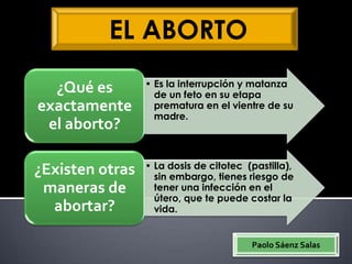 El aborto | PPT
