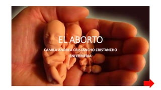 EL ABORTO
CAMILA ANDREA CRISTANCHO CRISTANCHO
ENFERMERIA
 