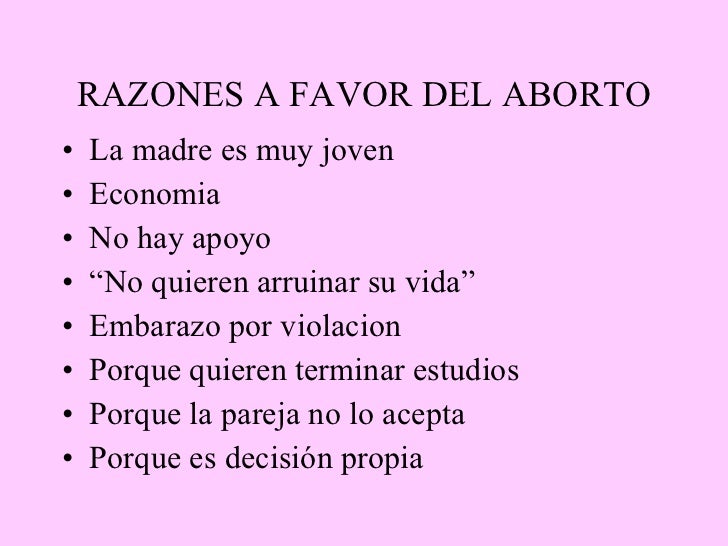 El aborto presentacion