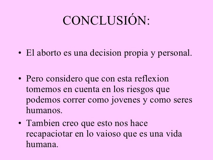El aborto presentacion