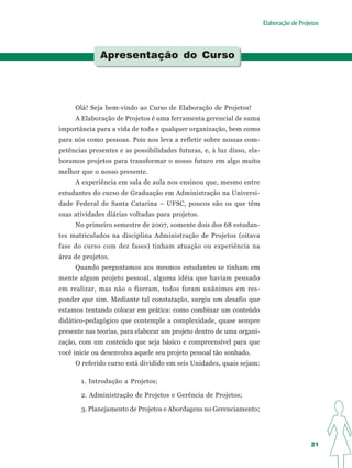 Apostila Elaboração de Projetos