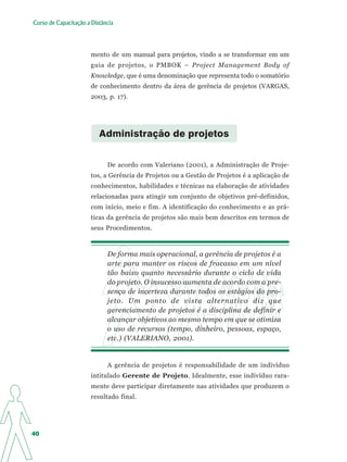 Apostila Elaboração de Projetos