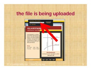 78@ virtualhelpmanila.com - How To Use Jing
the file is being uploaded
 