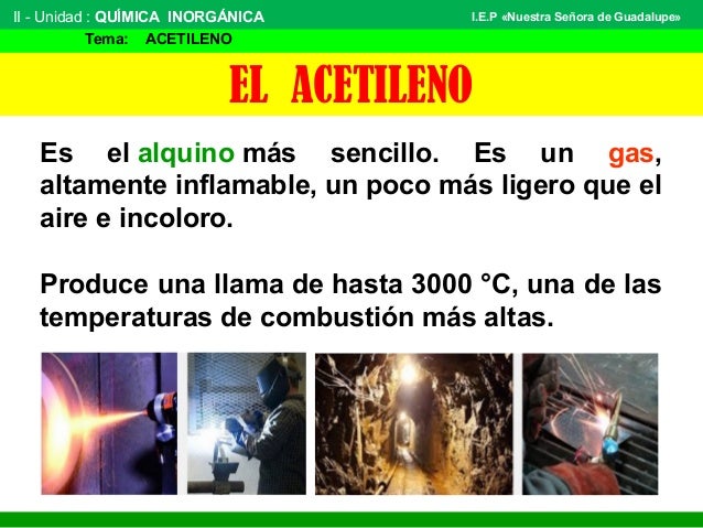 El acetileno