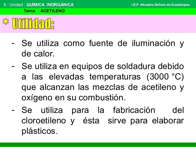 El acetileno