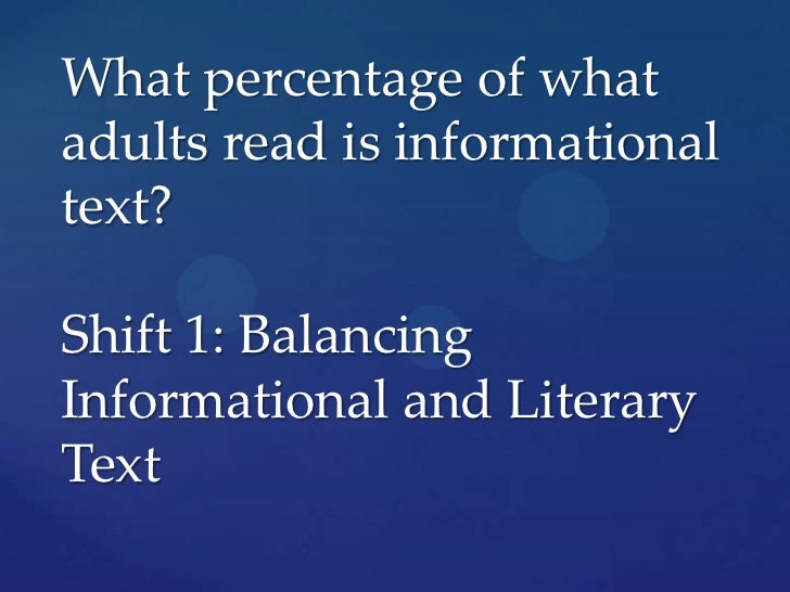 ELA Common Core Shifts