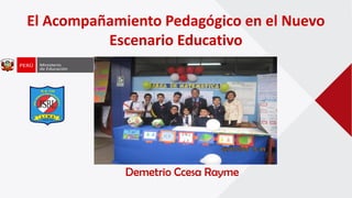 El Acompañamiento Pedagógico en el Nuevo
Escenario Educativo
Demetrio Ccesa Rayme
 