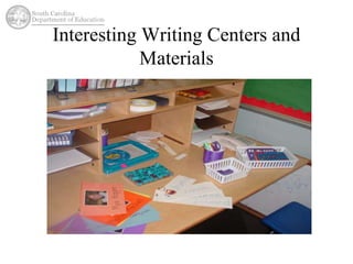 Interesting Writing Centers and 
Materials 
 