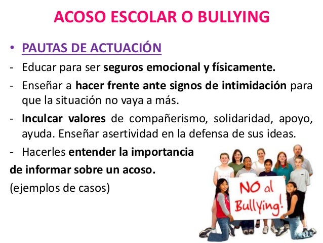 El acoso escolar o bullying
